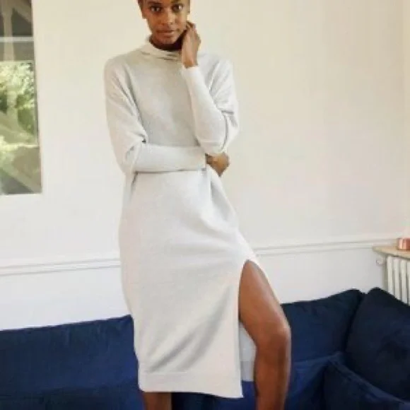 Aritzia Gray Midi Dress - Picture 10 of 11